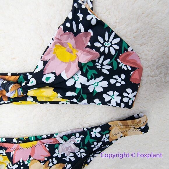 NEW Set! Rhythm x Free People Rio Fields Knot Front Bikini, size M - Picture 7 of 14